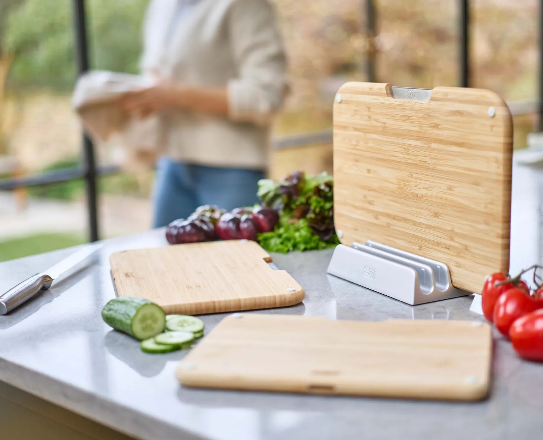 Cutting Boards & Sets-Joseph Joseph Nest™ Boards 3-piece Cutting Board Set Bamboo
