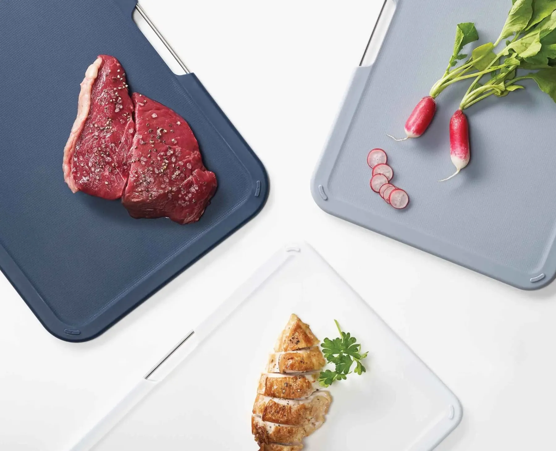 Cutting Boards & Sets-Joseph Joseph Nest™ Boards 3-piece Cutting Board Set Gray