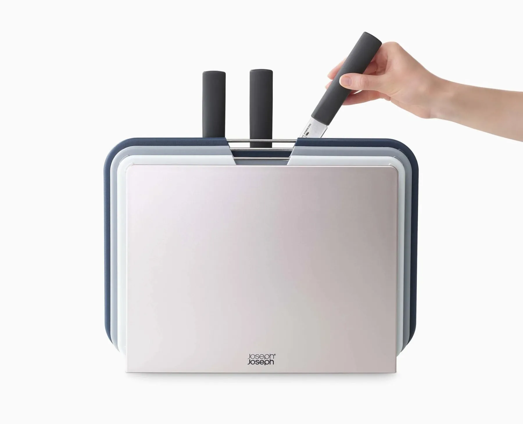Cutting Boards & Sets-Joseph Joseph Nest™ Boards Plus 6-piece Knife & Cutting Board Set Gray