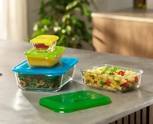 Food Storage-Joseph Joseph Nest™ Glass Food Storage Set Multicolour