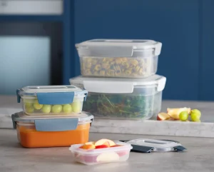 Lunch Boxes & Containers-Joseph Joseph Nest™ Lock 10-piece Container Set - Editions Blue