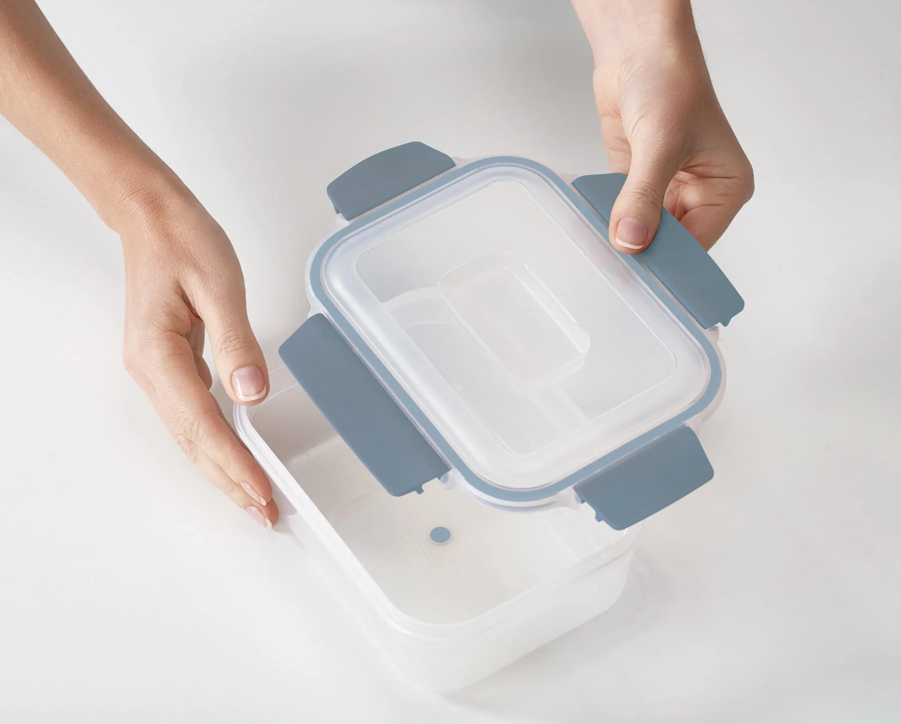 Lunch Boxes & Containers-Joseph Joseph Nest™ Lock 10-piece Container Set - Editions Blue