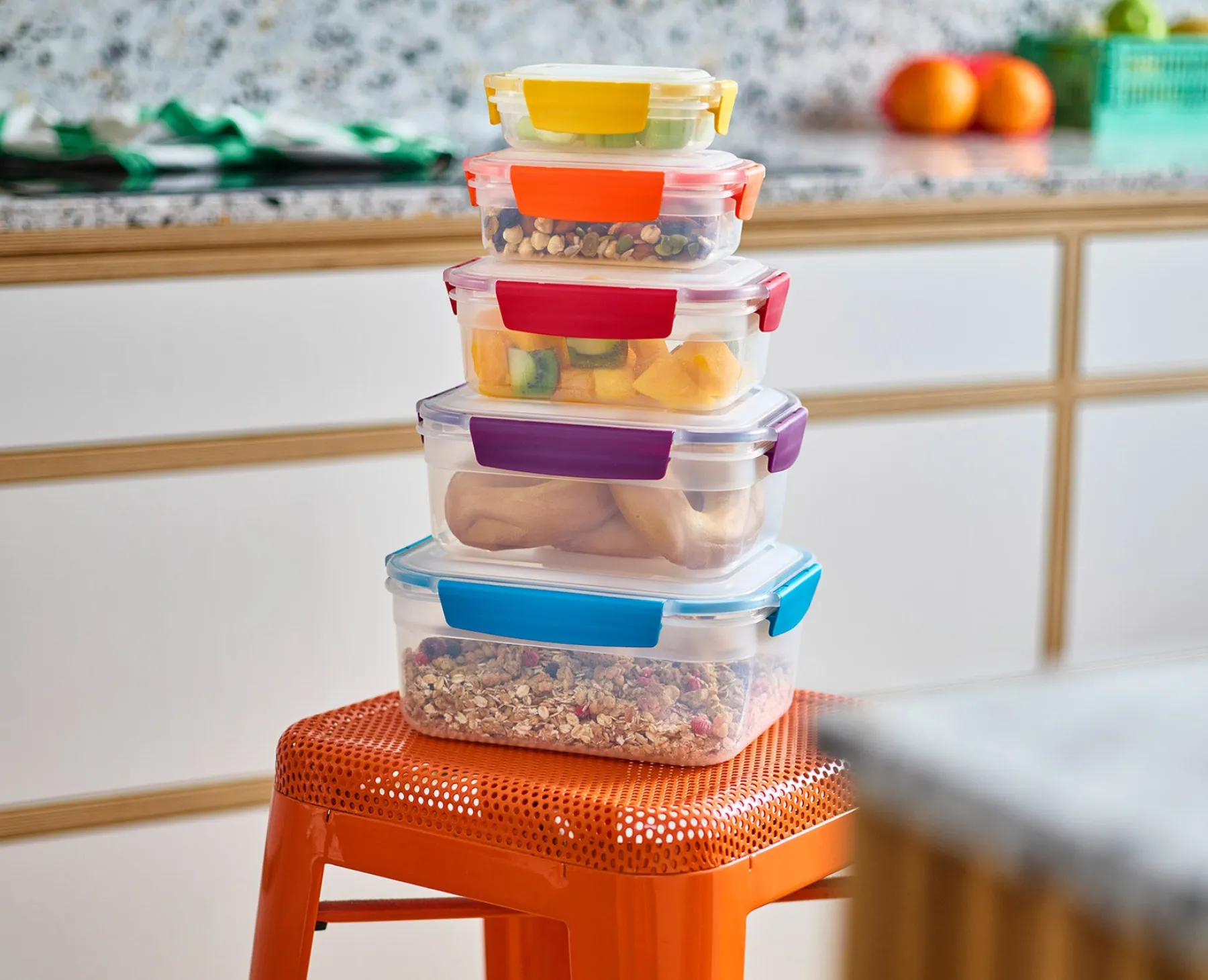 Lunch Boxes & Containers-Joseph Joseph Nest™ Lock 10-piece Container Set Multicolor