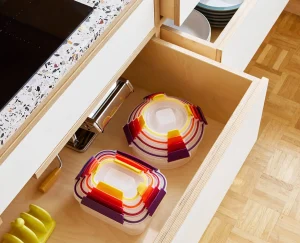 Lunch Boxes & Containers-Joseph Joseph Nest™ Lock 16-Piece Mixed Container Set Multicolor
