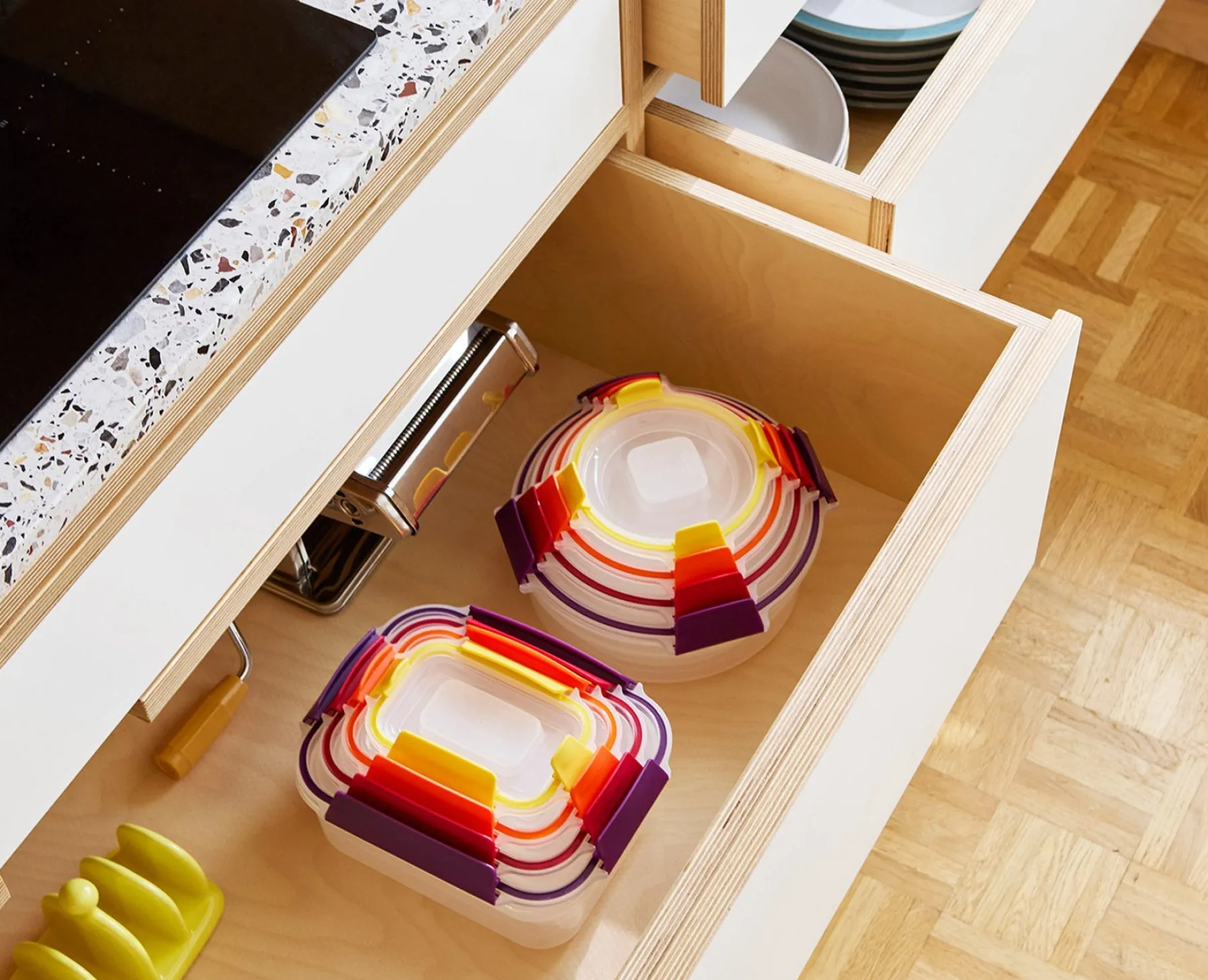 Lunch Boxes & Containers-Joseph Joseph Nest™ Lock 16-Piece Mixed Container Set Multicolor