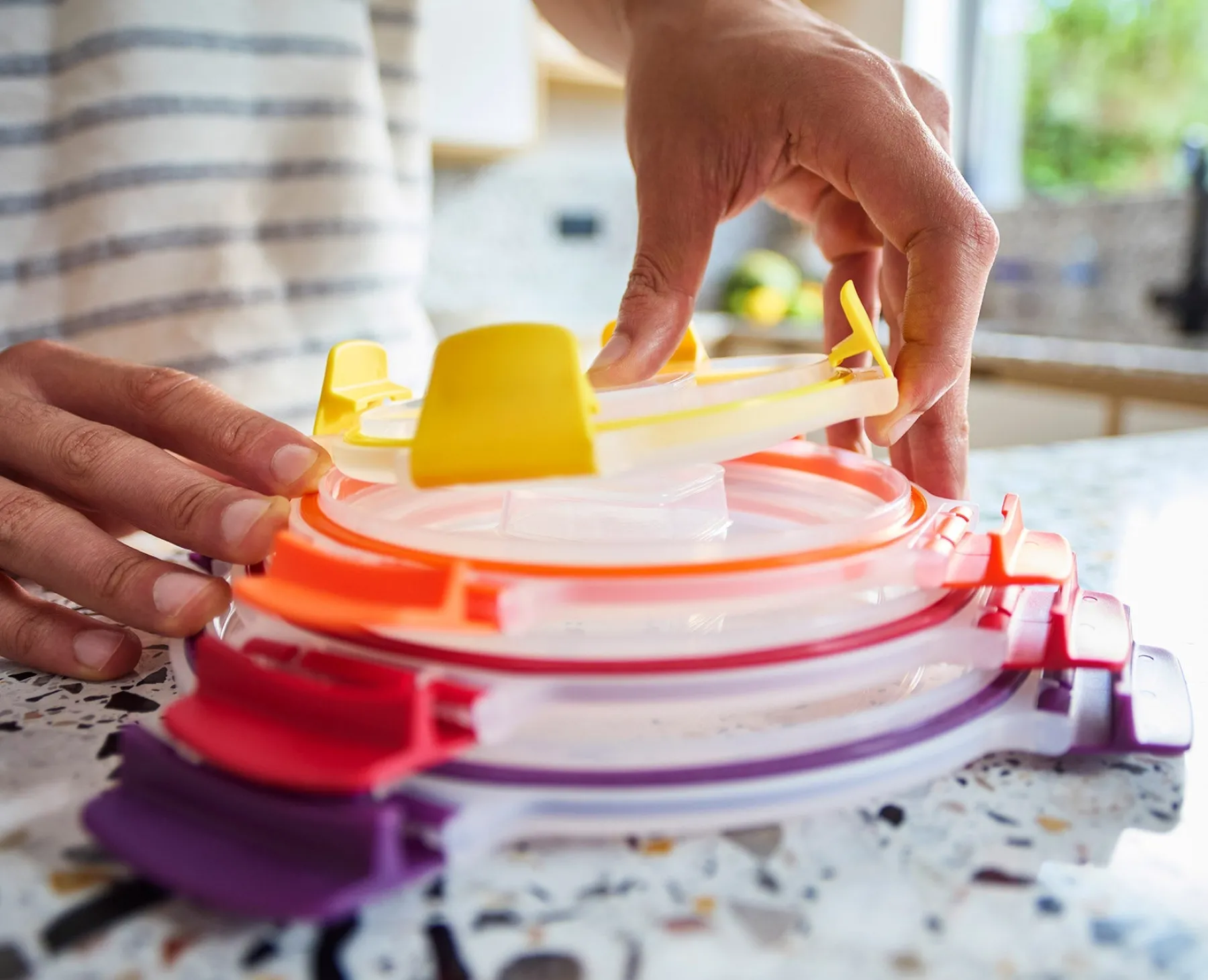 Lunch Boxes & Containers-Joseph Joseph Nest™ Lock 16-Piece Mixed Container Set Multicolor