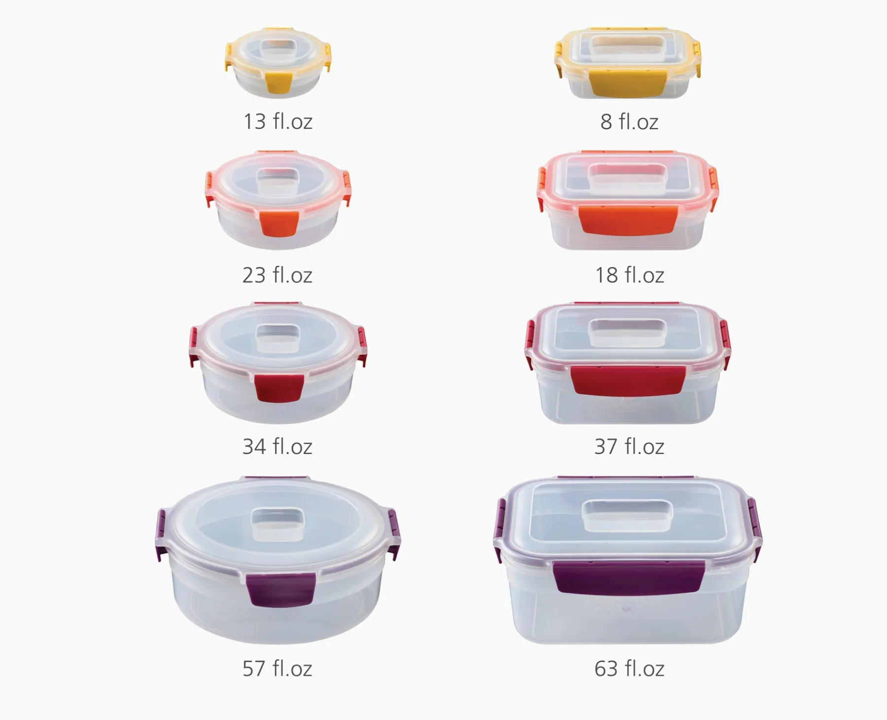 Lunch Boxes & Containers-Joseph Joseph Nest™ Lock 16-Piece Mixed Container Set Multicolor