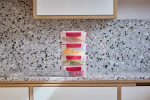 Lunch Boxes & Containers-Joseph Joseph Nest™ Lock 8-Piece 1.1L Container Set Red