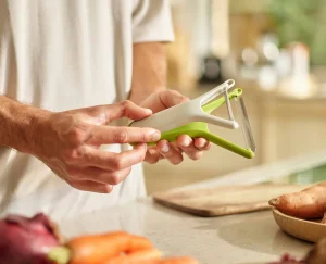 Peelers-Joseph Joseph Nest™ Peel Set of 2 Peelers Stone/Green