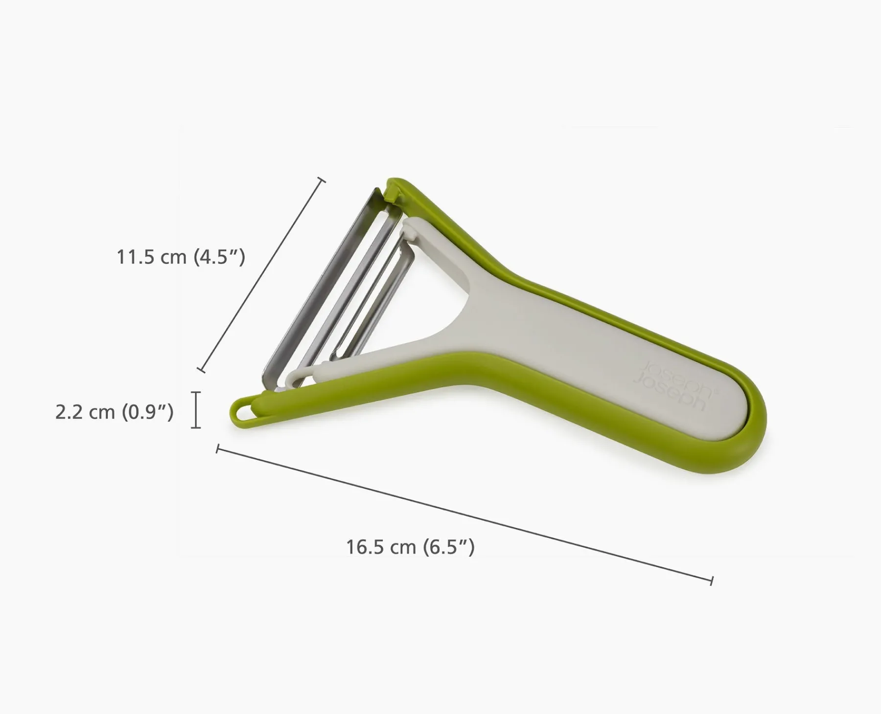 Peelers-Joseph Joseph Nest™ Peel Set of 2 Peelers Stone/Green