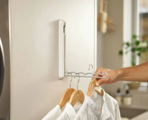 Closet Organization-Joseph Joseph Orderly™ Retractable Hanging Rack Ecru