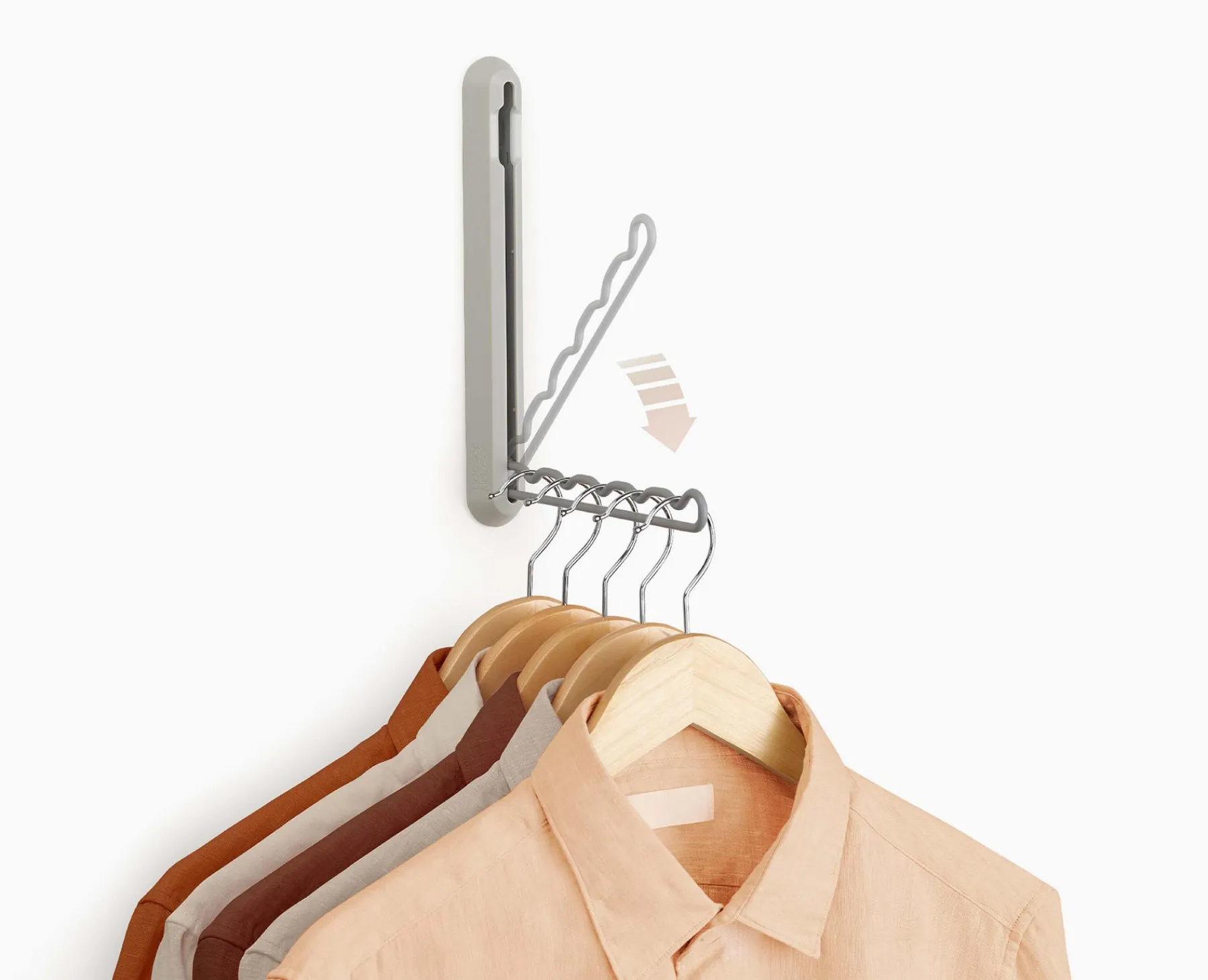 Closet Organization-Joseph Joseph Orderly™ Retractable Hanging Rack Ecru