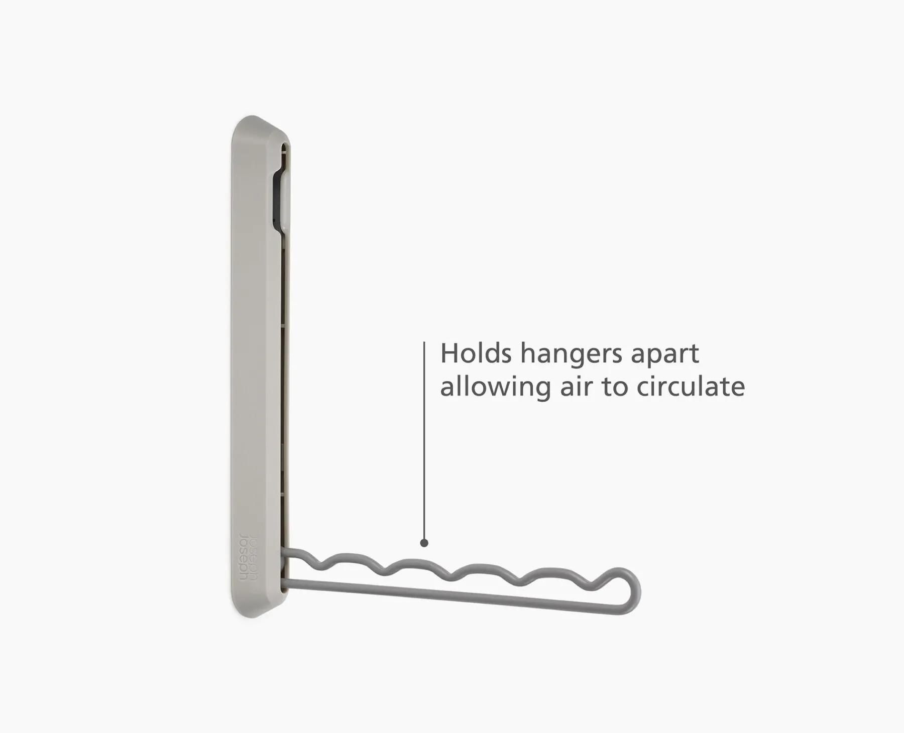 Closet Organization-Joseph Joseph Orderly™ Retractable Hanging Rack Ecru