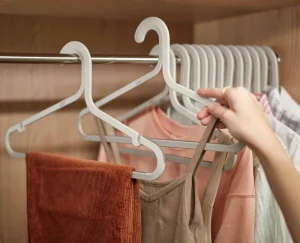 Closet Organization-Joseph Joseph Orderly™ Set of 5 Anti-tangle Clothes Hangers Ecru