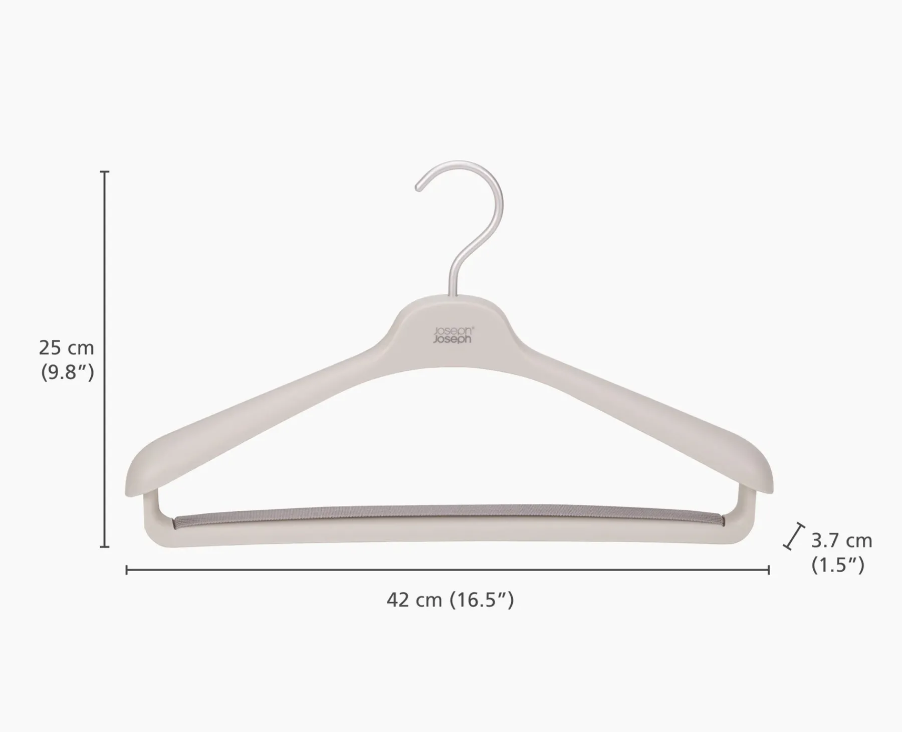 Closet Organization-Joseph Joseph Orderly™ Set of 2 Suit & Coat Hangers Ecru