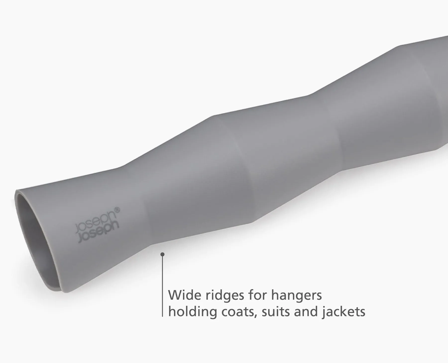 Closet Organization-Joseph Joseph Orderly™ Set of 2 Gray Clothes Rail Large Spacer Set Grey