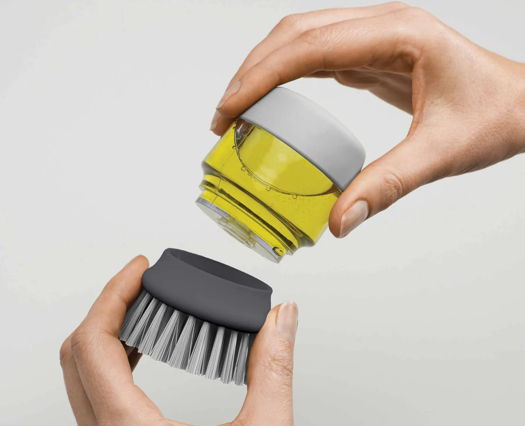 Dish Brushes & Scrubbers-Joseph Joseph Palm Scrub™ Washing-up Brush Gray