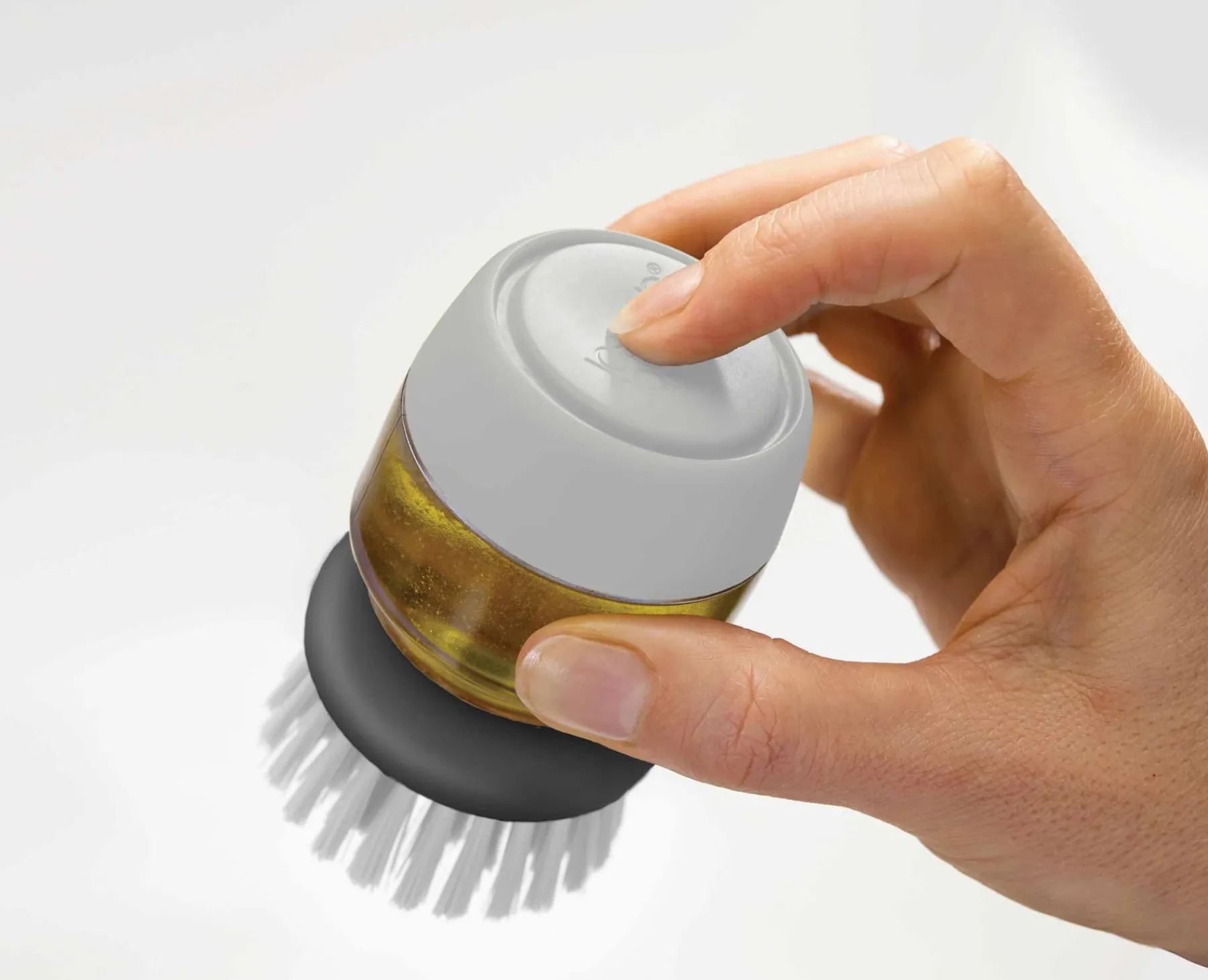 Dish Brushes & Scrubbers-Joseph Joseph Palm Scrub™ Washing-up Brush Gray