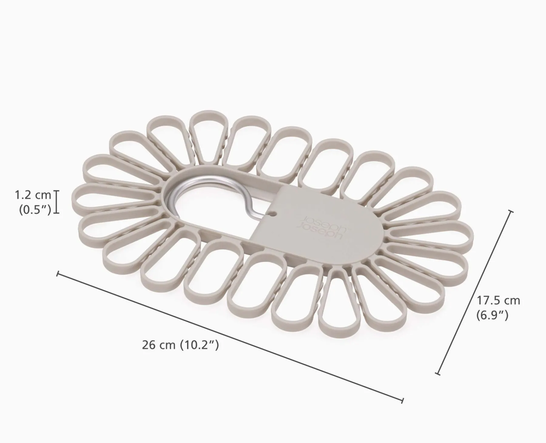 New Clothes Drying Racks-Joseph Joseph Petal™ 22-piece Quick-grip Drying Hanger Ecru