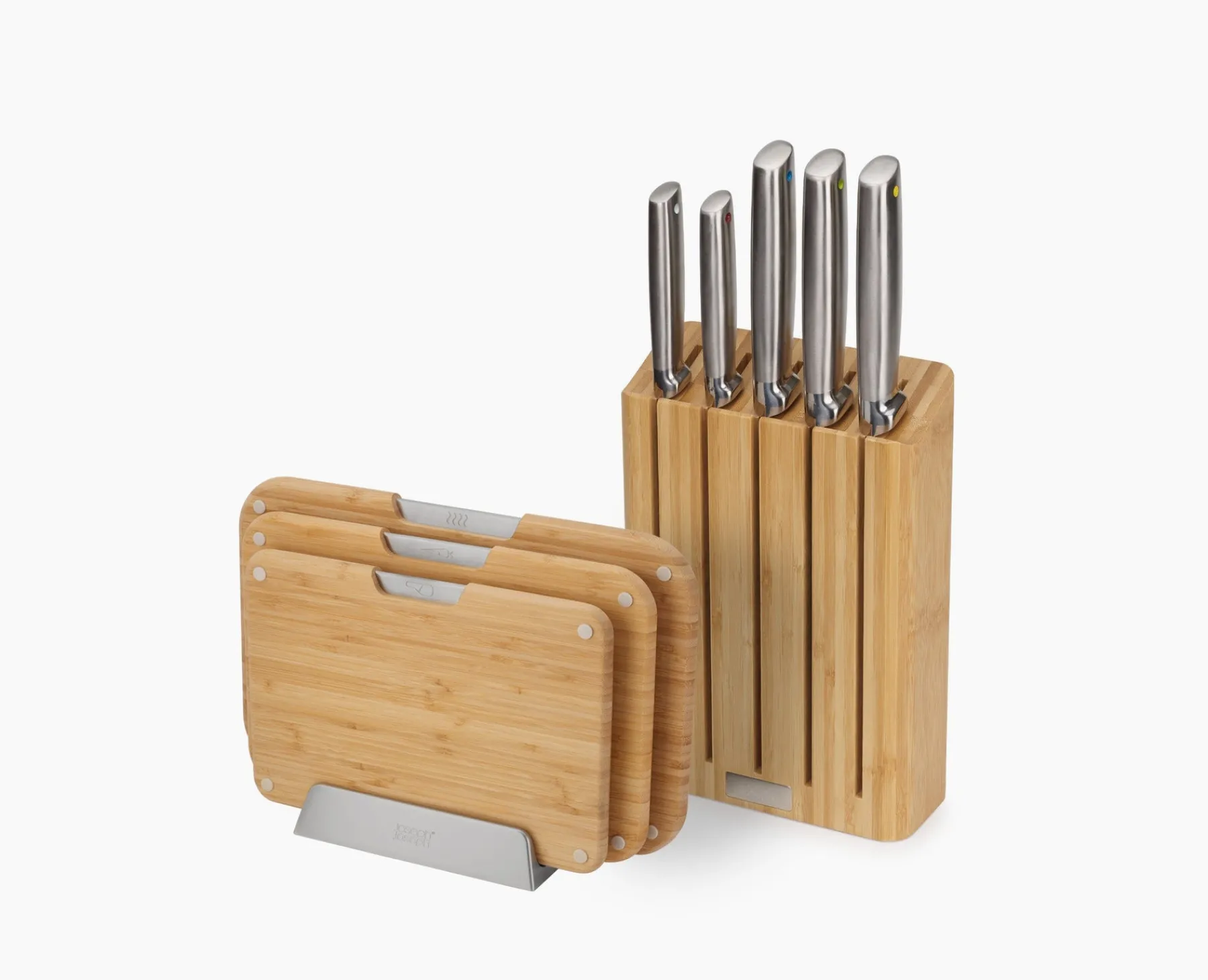 Cutting Boards & Sets-Joseph Joseph 2-piece Cutting Board & Knives Set Bamboo