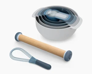 Bowl Sets-Joseph Joseph 3-piece Baking Bundle Set Blue