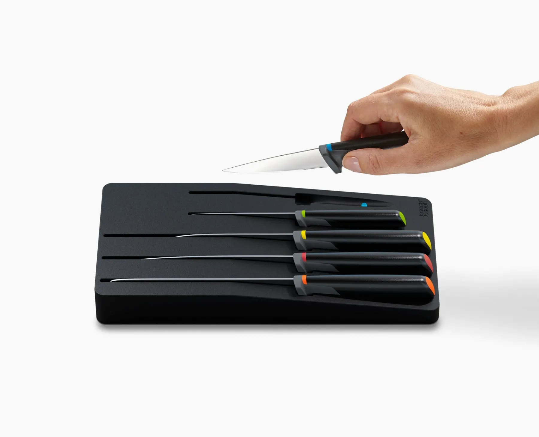 Knives, Knife Sets & Scissors-Joseph Joseph 10-piece Multicolor In-drawer Knife & Utensil Set Multicolour