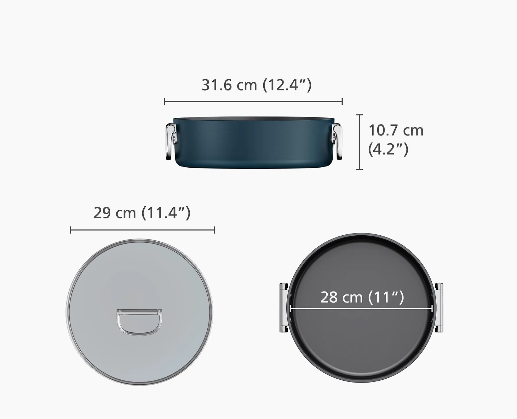 Kitchen Utensils & Gadgets-Joseph Joseph 2-piece Space Casserole & Trivet Set Blue