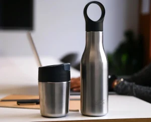 Lunch Boxes & Containers-Joseph Joseph 2-piece Travel Mug & Bottle Set Stainless-steel