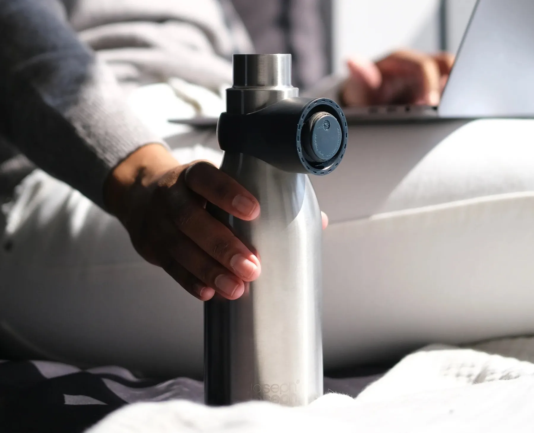 Lunch Boxes & Containers-Joseph Joseph 2-piece Travel Mug & Bottle Set Stainless-steel