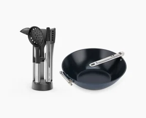 Kitchen Utensils & Gadgets-Joseph Joseph 2-piece Wok & Utensil Set Blue