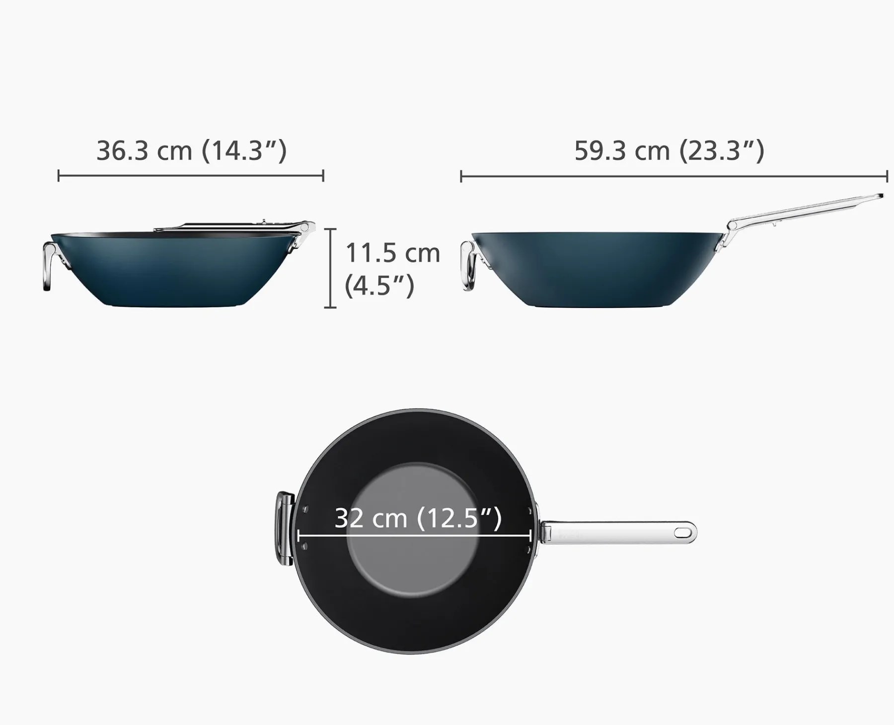 Kitchen Utensils & Gadgets-Joseph Joseph 3-piece Wok, Trivet & Utensil Set Blue