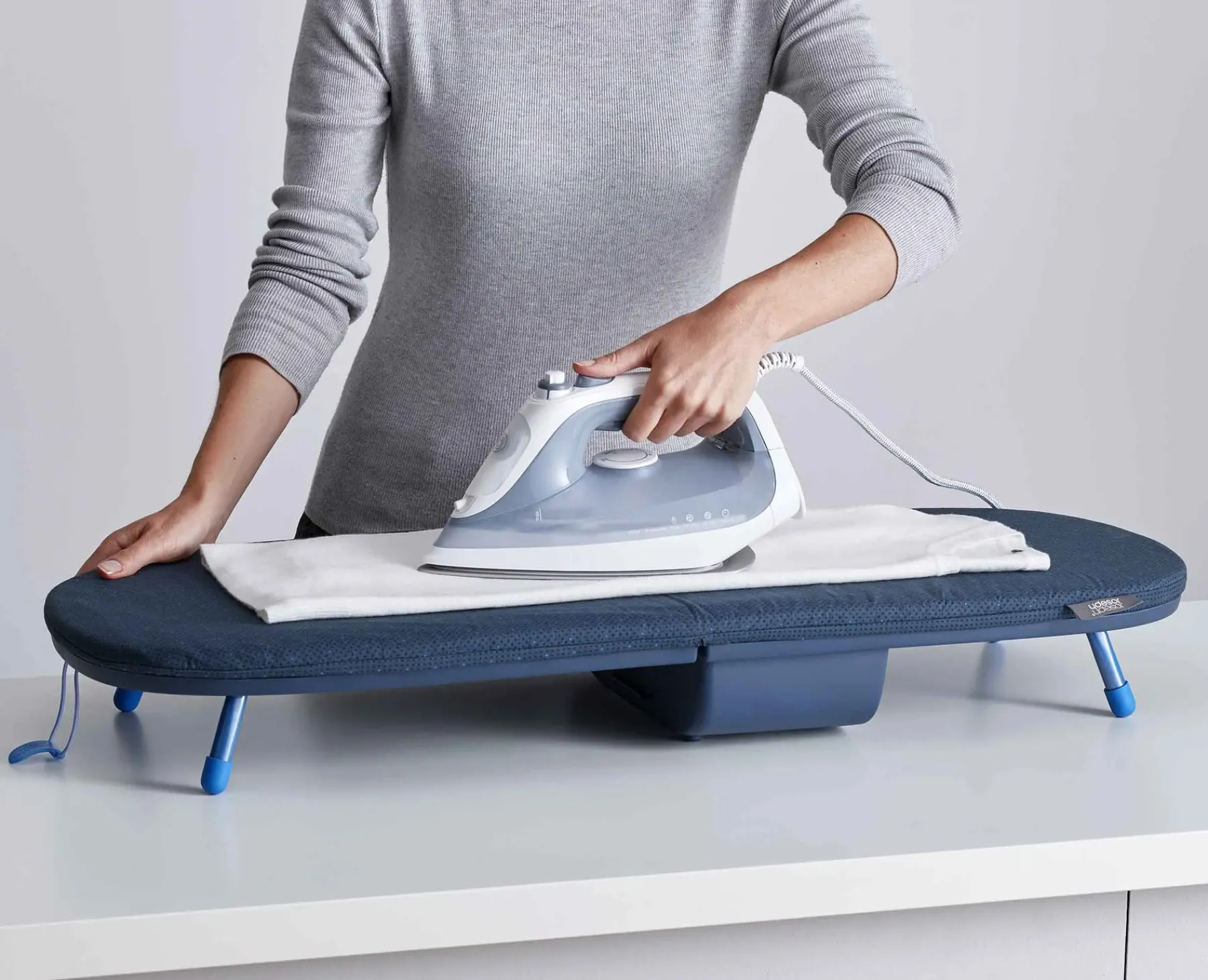 Ironing Boards & Covers-Joseph Joseph Pocket Plus Folding Ironing Board with Advanced Cover Blue