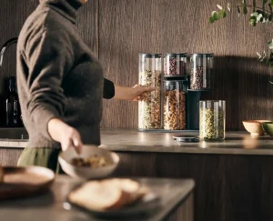 Food Storage-Joseph Joseph Podium™ Storage Container Set Stainless-steel