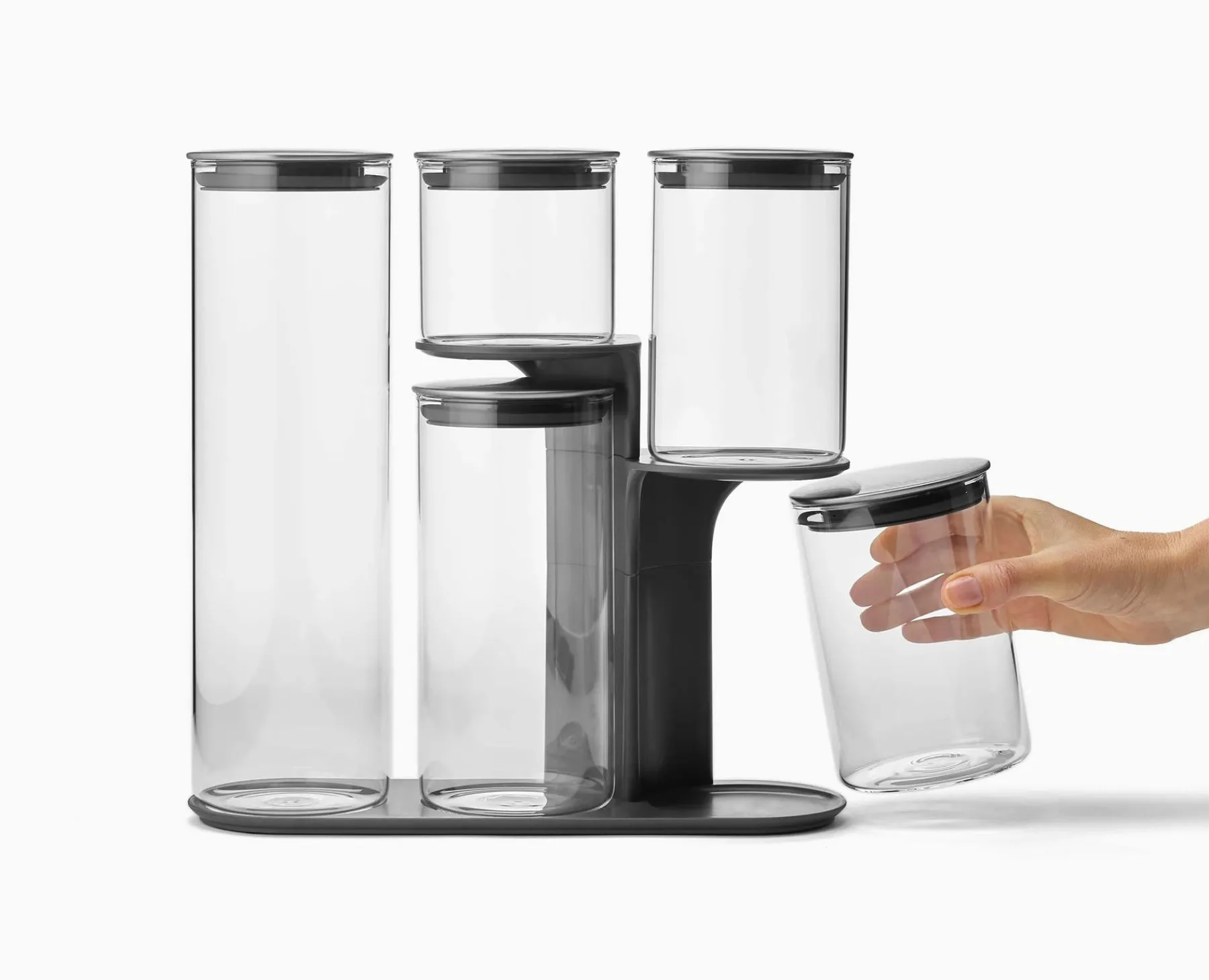 Food Storage-Joseph Joseph Podium™ Storage Container Set Stainless-steel