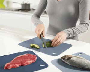 Cutting Boards & Sets-Joseph Joseph Pop™ 3-piece Cutting Mat Set Blue