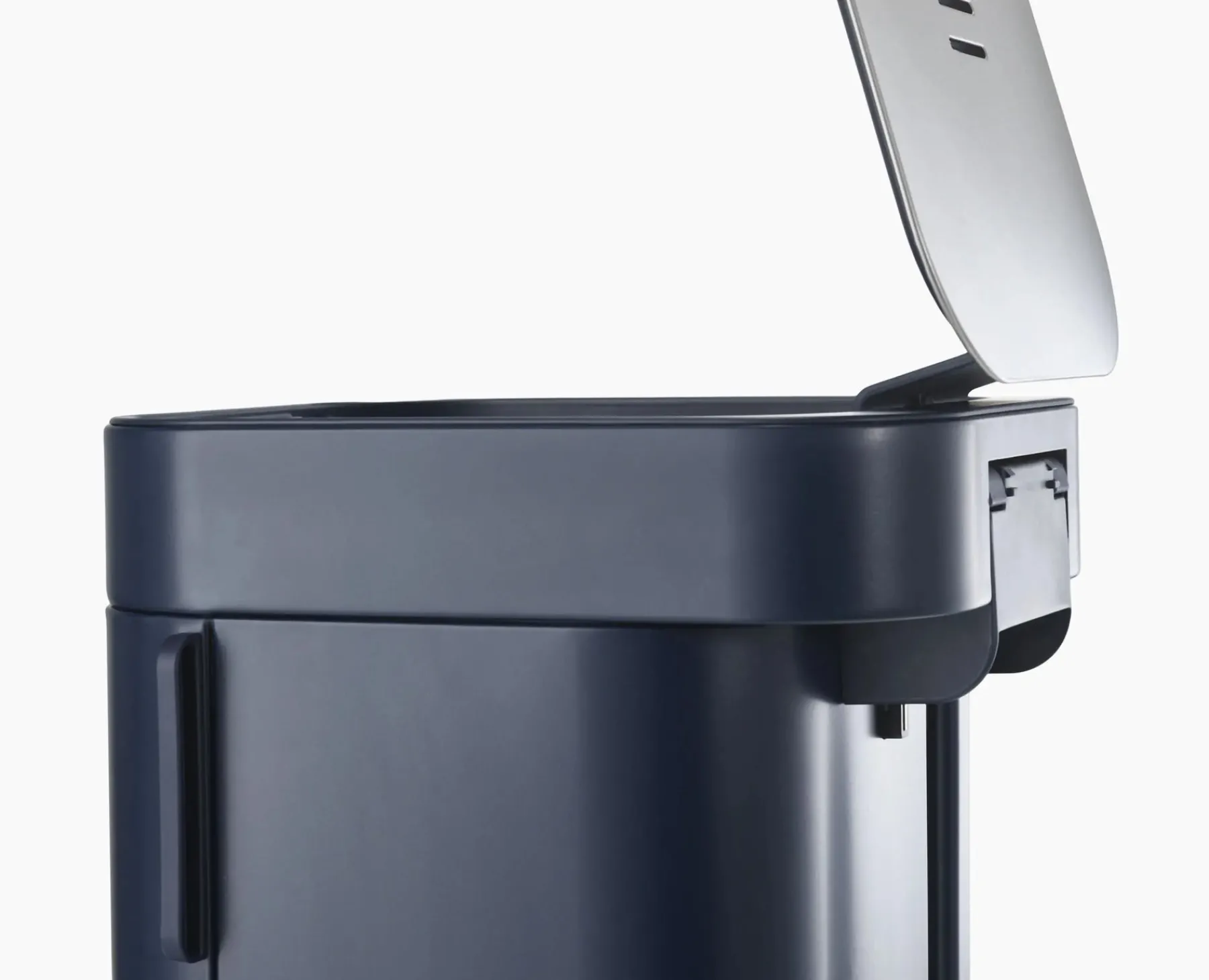 Trash Cans-Joseph Joseph Porta™ 40L Easy-empty Step Trash Can Blue