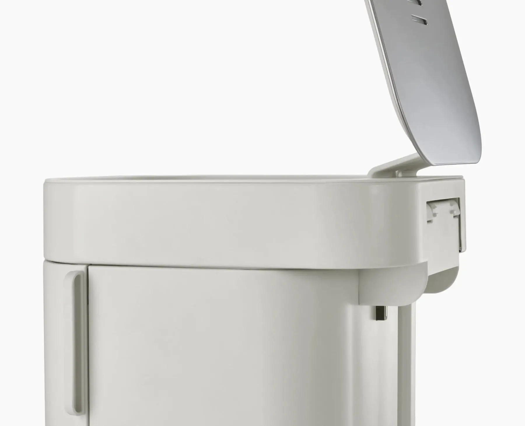 Trash Cans-Joseph Joseph Porta™ 40L Easy-empty Step Trash Can Gray