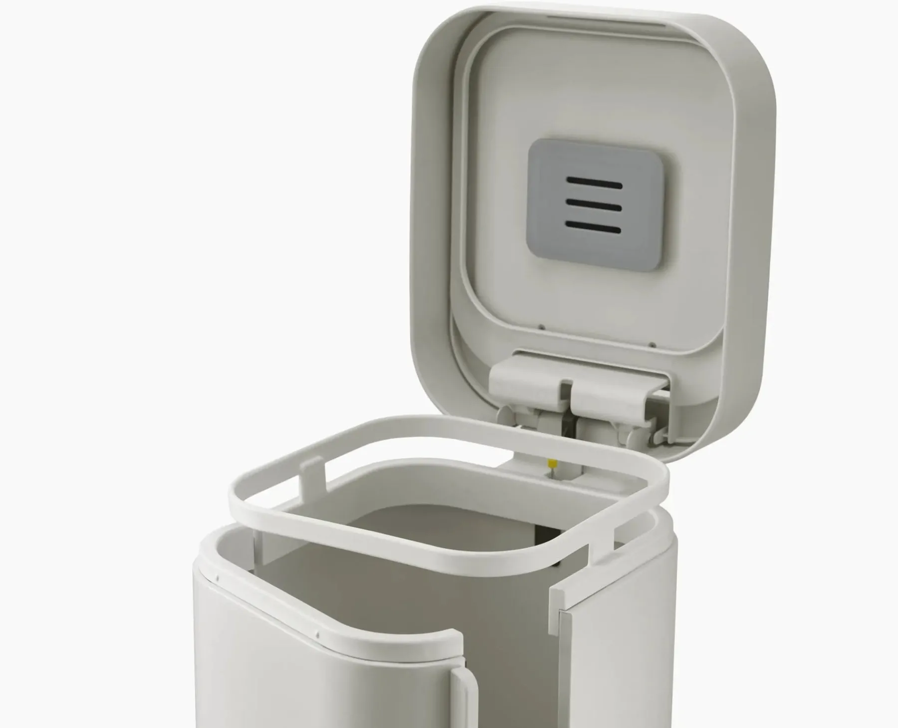 Trash Cans-Joseph Joseph Porta™ 40L Easy-empty Step Trash Can Starter Set Gray