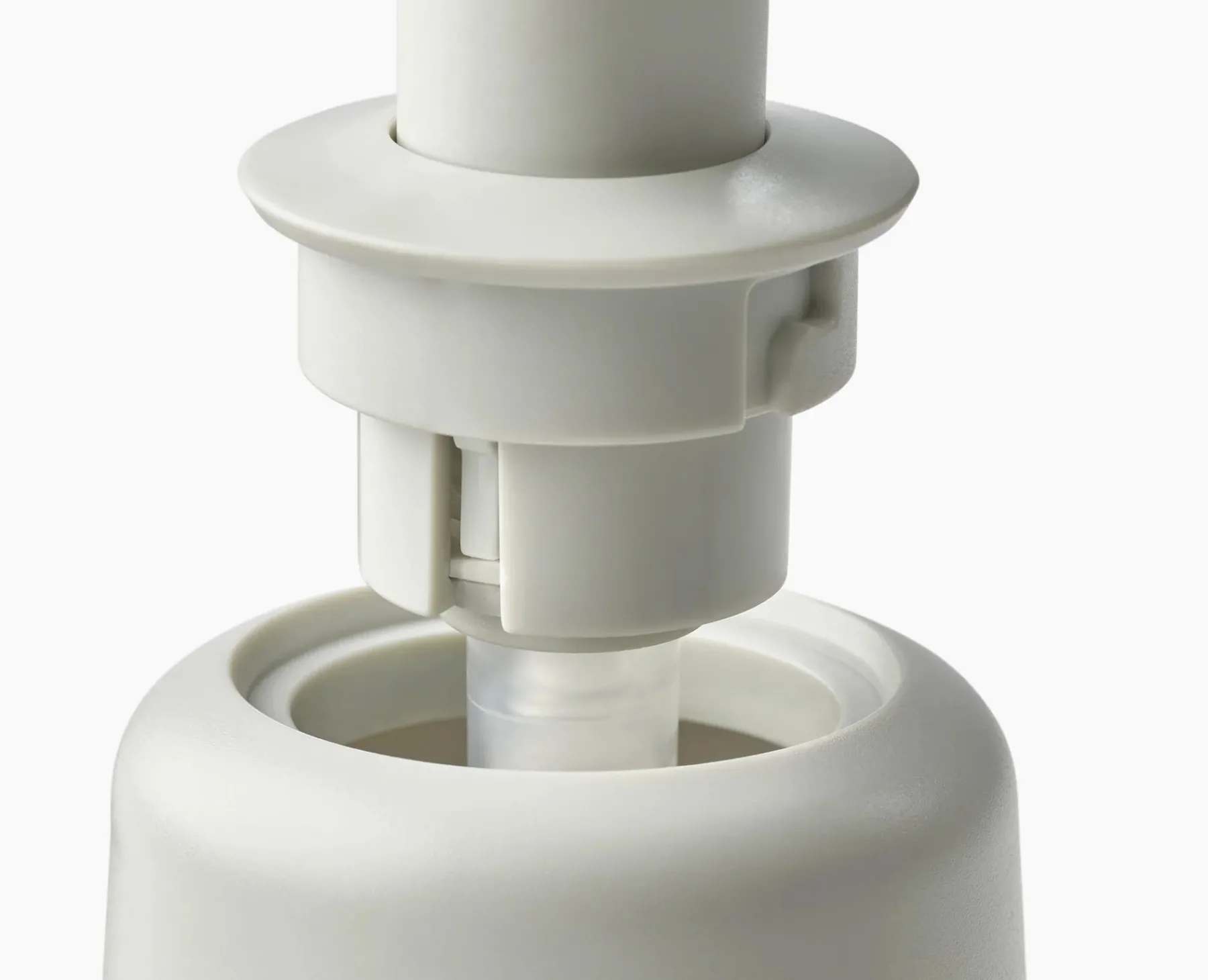 Soap Dishes & Dispensers-Joseph Joseph Presto™ Hygienic Soap Dispenser Stone