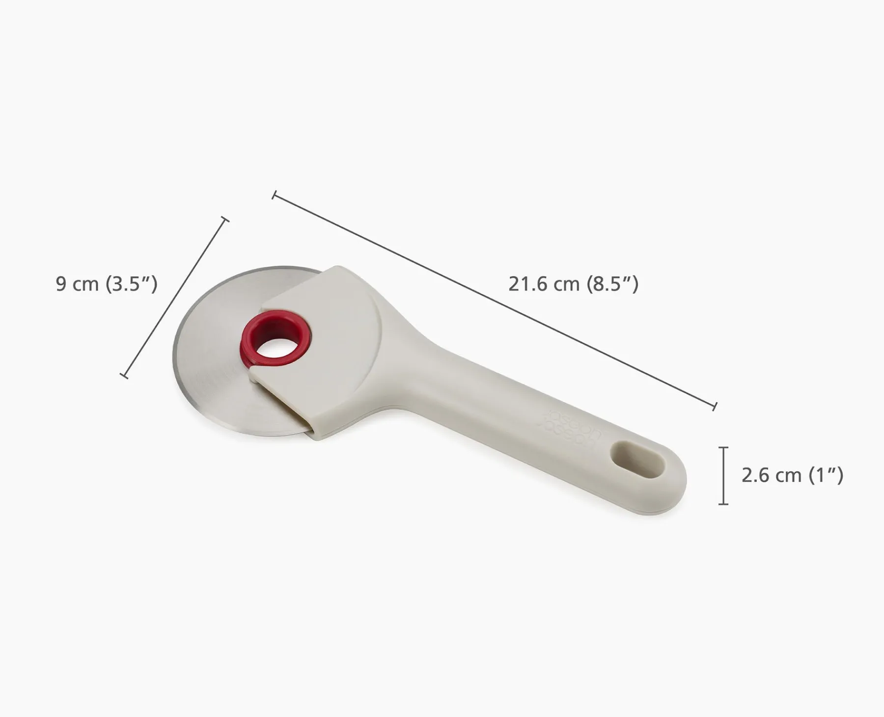Kitchen Utensils & Gadgets-Joseph Joseph Ringo™ Easy-clean Pizza Cutter Red