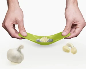 Kitchen Utensils & Gadgets-Joseph Joseph Rocker™ Garlic Crusher Green