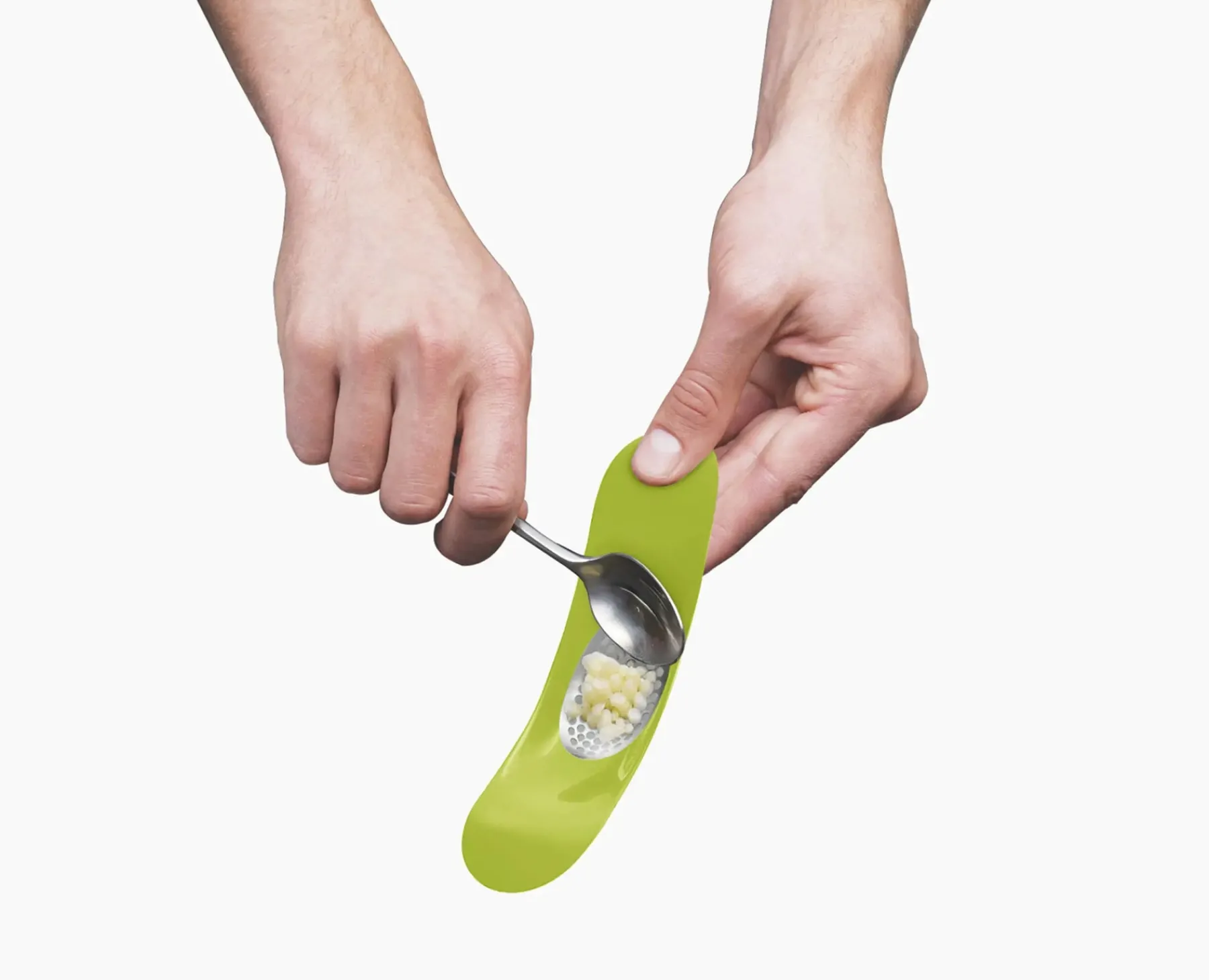 Kitchen Utensils & Gadgets-Joseph Joseph Rocker™ Garlic Crusher Green
