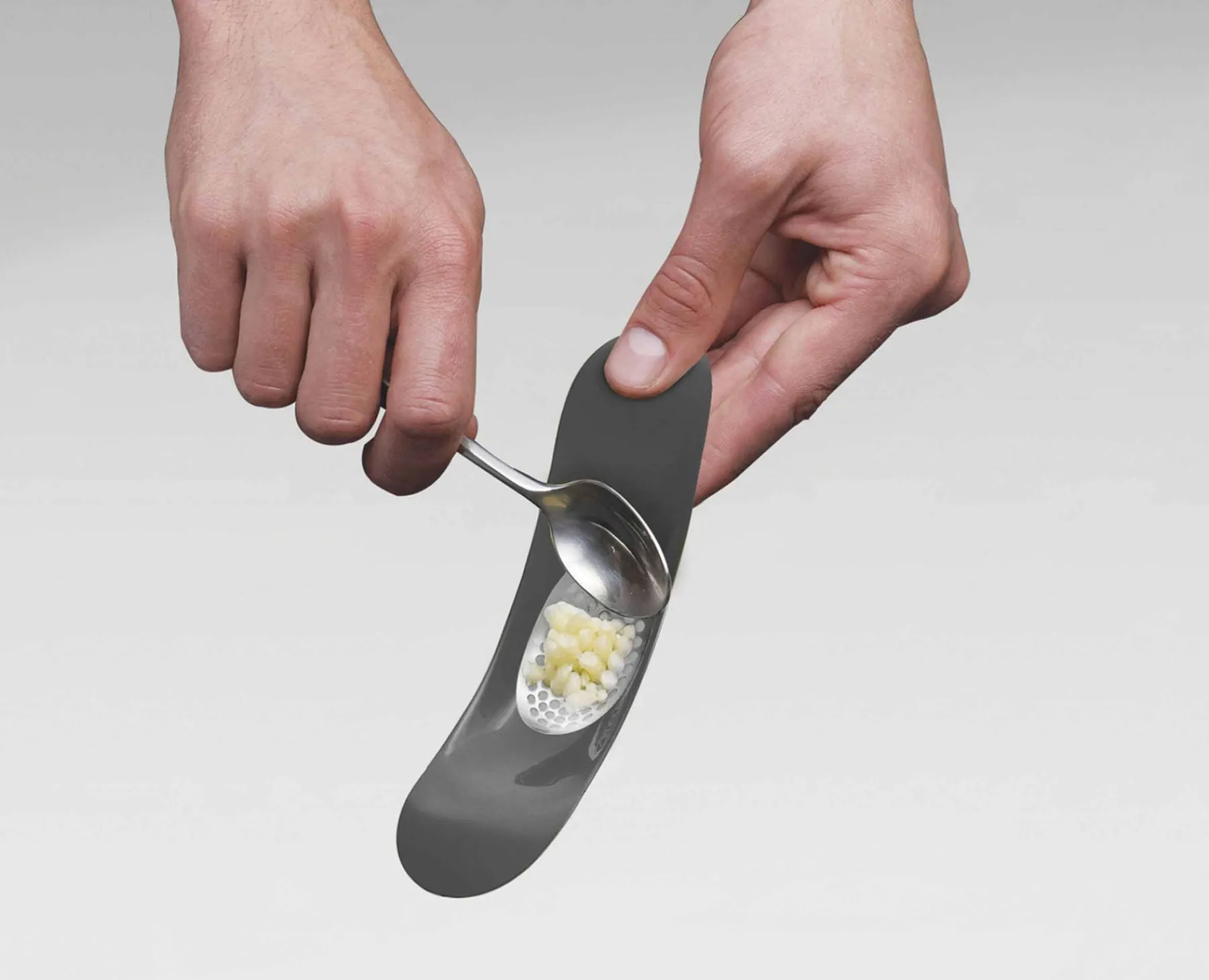 Kitchen Utensils & Gadgets-Joseph Joseph Rocker™ Garlic Crusher Silver