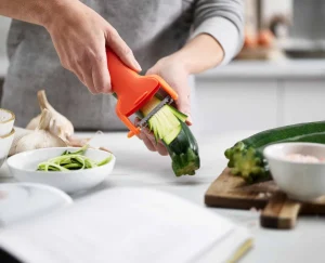 Peelers-Joseph Joseph SafeStore™ Julienne Peeler Orange