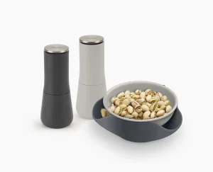 Kitchen Utensils & Gadgets-Joseph Joseph Salt, Pepper & Serving Bowl Set Gray