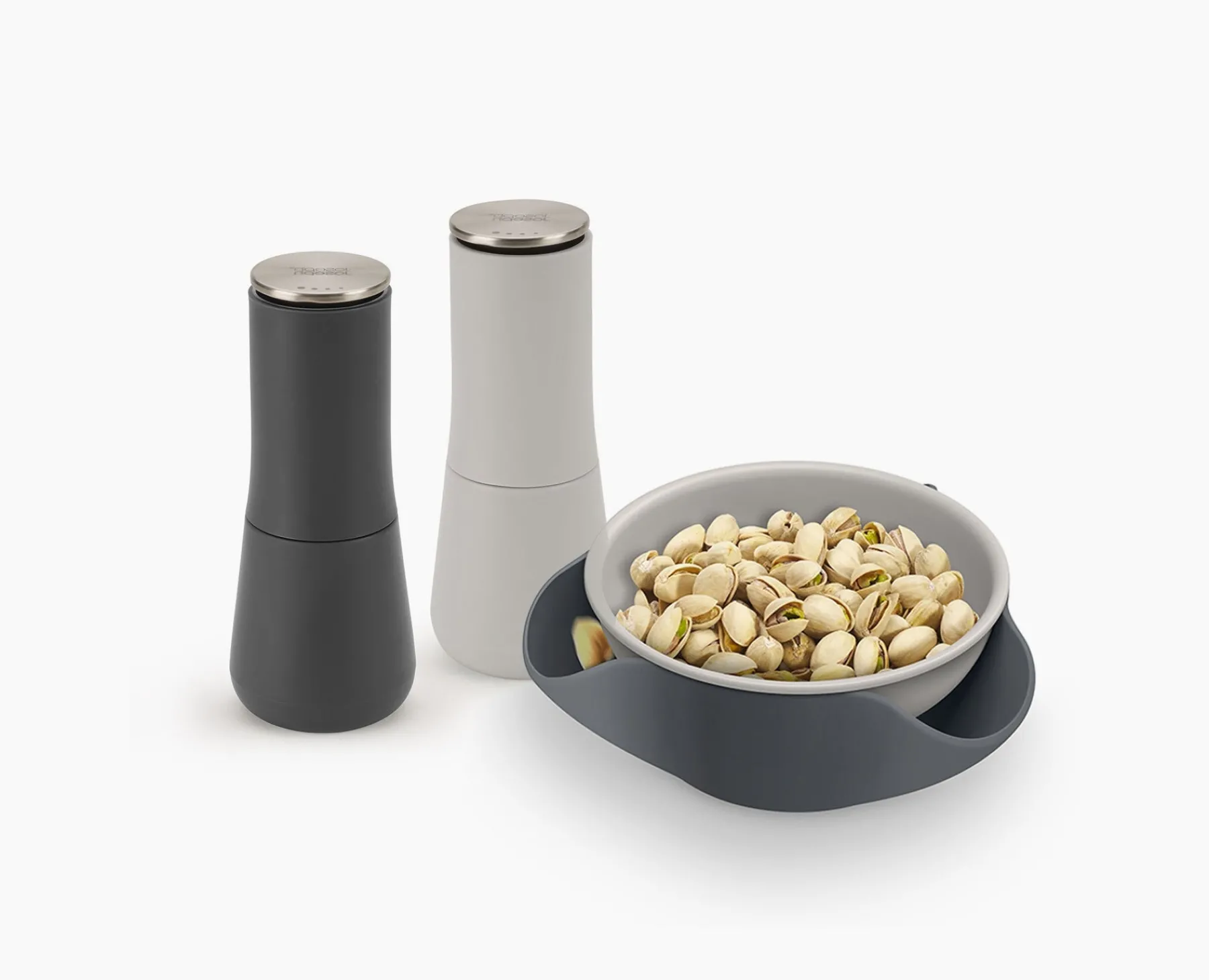 Kitchen Utensils & Gadgets-Joseph Joseph Salt, Pepper & Serving Bowl Set Gray