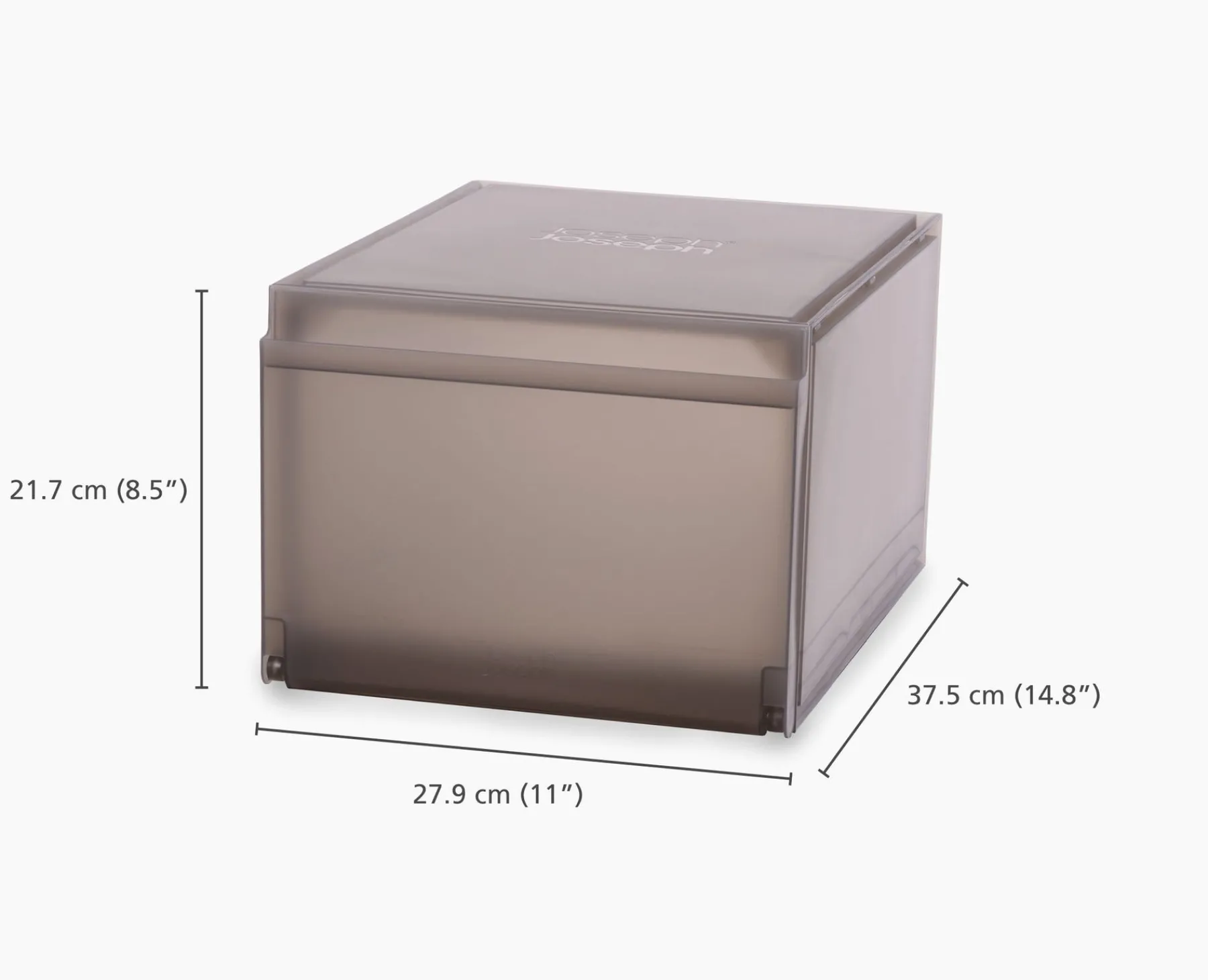 Shoe Racks-Joseph Joseph ShoeCase 2-piece Shoe Storage Box Gray