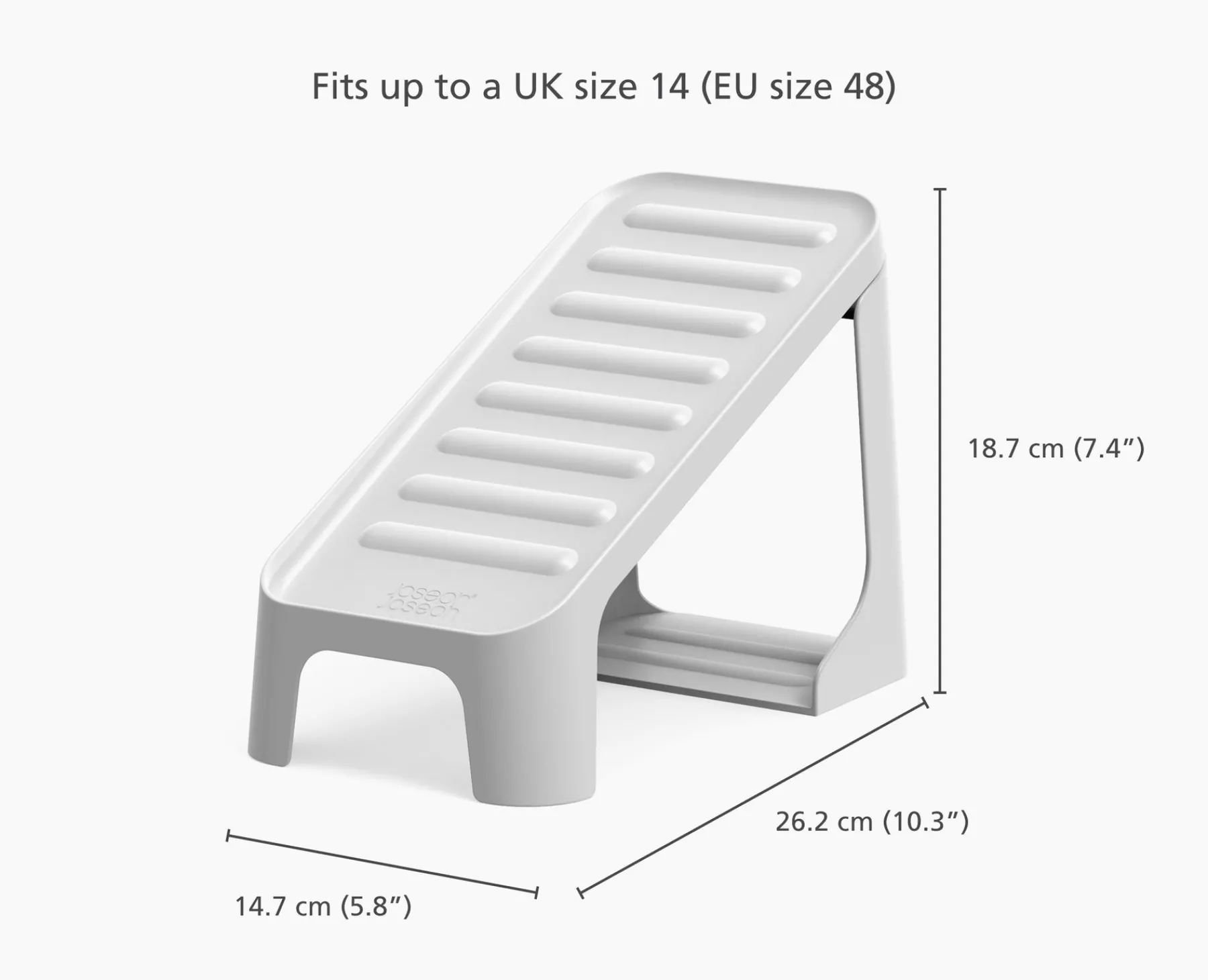 Shoe Racks-Joseph Joseph Shoe-In™ Compact 6-piece Shoe Caddy Ecru