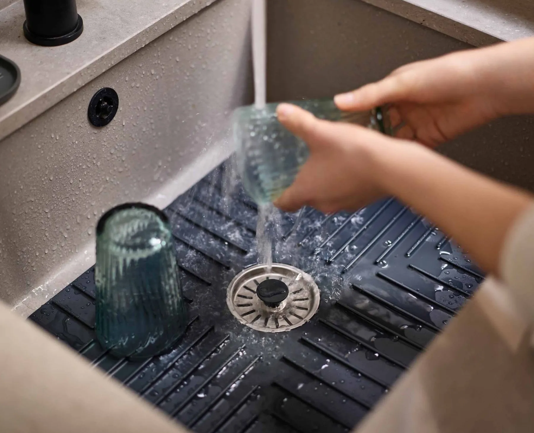 Sink Caddies & Accessories-Joseph Joseph SinkShield™ Sink Protector Gray