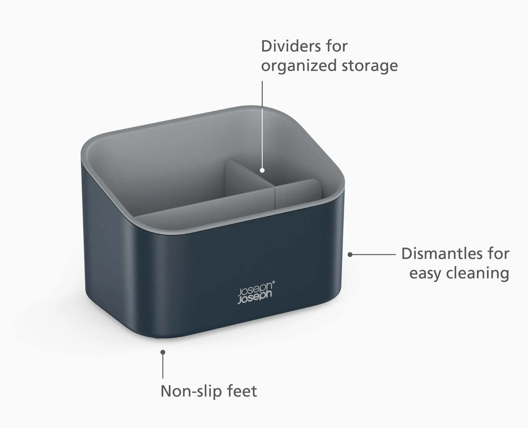 Sink Caddies & Accessories-Joseph Joseph SinkStore™ Tiered Sink Tidy Gray